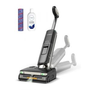 Tineco Floor One S9 Master Aspirateur Laveur sans Fil, Technologie ThermoBlast, Lavage du Sol &agrave; l&rsquo;Eau Chaude, Raclette StreakFree, Ultra-Mince de 9,9 cm, FlashDry 85℃, 23 KPa, port&eacute;e &agrave; Plat 180 (Tineco, neuf)