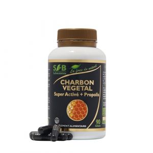 SFB Laboratoires - Charbon Végétal Super Activé et Propolis verte - Carbo 2000 - Détoxifie et Purifie l'Organisme - Bien Être Digestif - 90 gélules (SARL DIFFUSION EXPRESS - SFB LABORATOIRES, neuf)