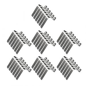 MagiDeal Lot de Clips en Acier Inoxydable Kayak Pagaie Tente Pôle Bouton Pression Attache 8mm (42pcs) (Grand Plaisir 360, neuf)