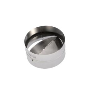 Clapet anti‑retour 100 125 150 mm – acier galvanisé, joint caoutchouc – pour hotte, extracteur, sèche‑linge, VMC (HYDROPLANETE, neuf)
