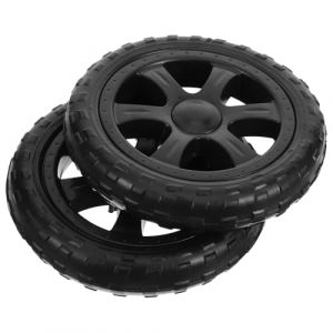Garneck Roues pour Chariot Pliable 15 CM Lot de 2 Roues en Plastique Robustes pour Caddie Compatibles Escaliers et Chariot de Courses Accessoires Polyvalents pour Panier Pliable (MinghuiD, neuf)
