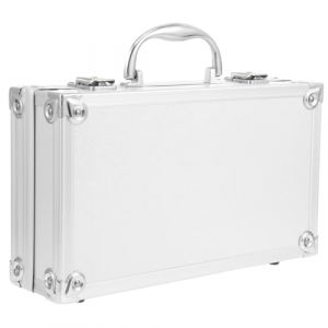 CALLARON Bo&icirc;te Multifonctionnelle En Aluminium 29x16x7 Cm Serrure, Trousse &agrave; Rem&egrave;de Portable, Bo&icirc;te De Rangement D'outils Rigide, Valise Pour Voyage Et Pharmacie Mobile (Raindrops On Roof, neuf)