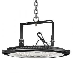 bapro 100W UFO LED Lights Projecteur LED 10000lm 6500k Blanc Froid LED High Bay Light Hall Projecteur Lampe Atelier Éclairage d'entrepôt pour Stade Intérieur, Parking Garage, Centres Logistiques (NATUR, neuf)