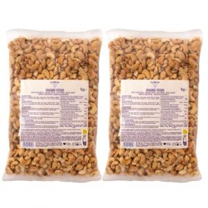 Noix de cajou grill&eacute;es sans sel 2 kg nut&me | Sans Gluten | V&eacute;gane | Fruits secs 100% Naturels | Riches en prot&eacute;ines | Snack sain et savoureux | Croquants | Pack 2 x 1 kg (nut & me, neuf)