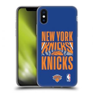 Head Case Designs sous Licence Officielle NBA Typographie New York Knicks Coque en Gel [Protection de Qualit&eacute; Militaire] Compatible avec Apple iPhone X/iPhone XS (eCell, neuf)