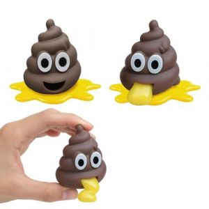 AEIXYA 2 Pi&egrave;ces Balles Antistress Amusantes En Forme De Crotte, Puking Ball, Dr&ocirc;le Vomissant, Sucer Et Vomir Caca Soulager Le Stress Cracher Jouet, Pour Cadeaux De F&ecirc;te Amusants (weihaizhipengshangmaoyouxiangongsi, neuf)