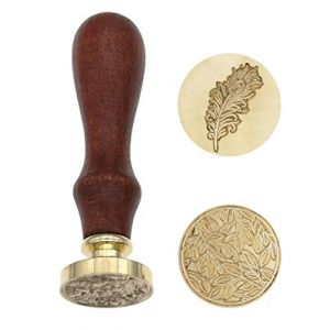 Cachet de Cachet de Cire,Sceau Tampon Vintage R&eacute;tro Cachet Sceau avec Manche en Bois cachet de cachet d'enveloppe antique pour invitation de mariage carte-cadeau lettre d'affranchissement (BaiJ, neuf)