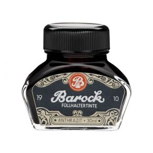 Baroque 1910 Anthracite, Encre d'&eacute;criture pour stylos-Plumes, Plumes en Verre, stylos &agrave; Bille, Encre pour Stylo-Plume dans Un encrier, 30 ML, Gris (Octopus Concept GmbH, neuf)