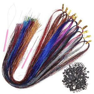 DONFAMDS 1 Ensemble Kit Extensions de Pailletés Accessoires Colorés pour Filles Outils pour Fêtes et Cosplay (GENIESFOR, neuf)