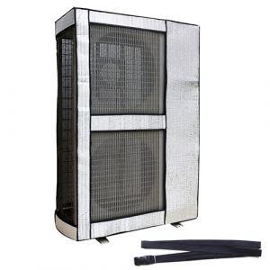 Housse Climatiseur Extérieur, Housse Climatiseur Extérieur Poussière, Housse Hivernage Pompe a Chaleur, Respirantes et Isolantes Thermiques, Résistantes a la Pluie et a la Neige(150x110x45cm/59x43x17. (wangce9789, neuf)