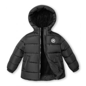 maoo garden Manteau Doudoune Hiver Fille 4-7 ans - Manteau léger imperméable anti-pluie avec capuche et à doublure polaire Noir 6 ans (maoo garden, neuf)