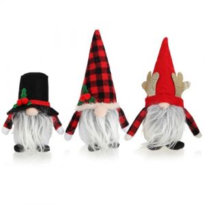 com-four&reg; 3X Nains de No&euml;l Premium - D&eacute;corations de No&euml;l - Figurines naines d'hiver - Objets de d&eacute;coration - Trolls d&eacute;coratifs Irlandais - GNOME Celtique avec Barbe (3 pi&egrave;ces - Irlandais-Celtique) (COM-FOUR  Vertriebs GmbH, neuf)