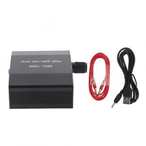 Bediffer Ampli Micro Portable 1000 Fois Amplification DC 5V ALC Contrôle Automatique du Niveau Bonne sensibilité Amplificateur de Microphone pour stéréo , Amplificateurs RF et micro ondes (Looeisp-EU, neuf)