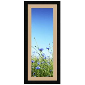 Cadres Photos pêle mêle multivues Sable 1 Photo(s) 20x60 Passe Partout, Cadre Photo Mural 25x65 cm Noir, 3 cm de Largeur (RK Cadres, neuf)