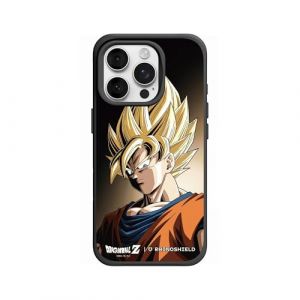 RhinoShield Coque Compatible avec MagSafe pour [iPhone 16 Pro] | SolidX - Coque renforc&eacute;e avec Absorption des Chocs Design Fin Protection&ndash; Noir [Dragon Ball Z/Goku - Super Saiyan - Dark Edition] (RHINOSHIELD - Evolutive Labs, neuf)