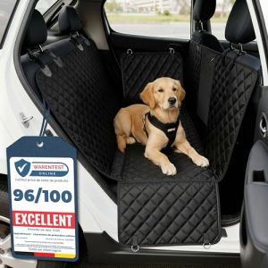 upgrade4cars Couverture Chien Voiture Banquette Arri&egrave;re Imperm&eacute;able & Matelass&eacute;e | Protection Si&egrave;ge Chien | Housse Banquette Arri&egrave;re Voiture pour Chien (upgrade4cars, neuf)