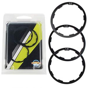 Tbest entretoise Cassette Entretoise de vélo, 3 pièces 1mm + 1.5mm + 2mm entretoise de moyeu de Volant de vélo (Youluu-cd, neuf)