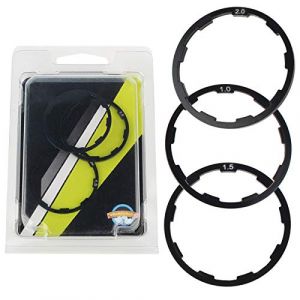 Tbest entretoise Cassette Shimano, Entretoise de vélo, 3 pièces 1mm + 1.5mm + 2mm entretoise de moyeu de Volant de vélo (Youluu-cd, neuf)