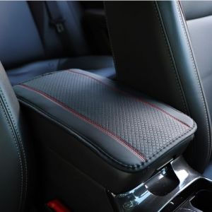 TEOZBLU Coussin d'Accoudoir Voiture en Cuir, Housse pour Console Centrale pour Accoudoir, Housse Accoudoir Central Accoudoir Universel Voiture Compatible Avec la Plupart des Voitures (LIYUNxia, neuf)