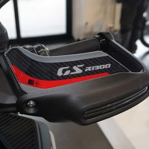 labelbike - Autocollants 3D en R&eacute;sine Protections et D&eacute;corations de Prot&egrave;ge-Mains Moto compatibles avec BMW R 1300 GS Adventure - Rouge (labelbike, neuf)
