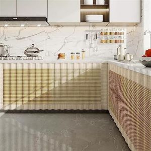 Liveinu Rideaux Armoire pour Armoire de Cuisine, Salle de Bain, Rideau Anti-poussi&egrave;re pour &eacute;tag&egrave;res, Rideaux sous l'&eacute;vier, Installation Crochet et Boucle, Vert Kaki, 140x80cm (istaZ EU, neuf)