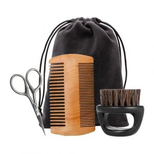 Oshhni Kit de Soins pour Barbe et pour Homme, Adoucissant, Revitalisant et Mini-ciseaux (oshhnieu, neuf)