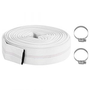 vidaXL Tuyau Plat Pompage Tuyau d'Arrosage Refoulement Irrigation Incendie Tuyau d'&Eacute;vacuation d'eau Jardin Patio Ext&eacute;rieur 20 m 2" PVC (vidaXL FR, neuf)