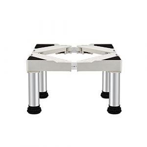 Support r&eacute;glable pour s&egrave;che-linge de 50 &agrave; 75 cm - Pieds de machine &agrave; laver - Support pour machine &agrave; laver - Socle de machine - Hauteur des pieds : 10/15/20/25 cm - Tapis anti-vibrations (SZSH, neuf)