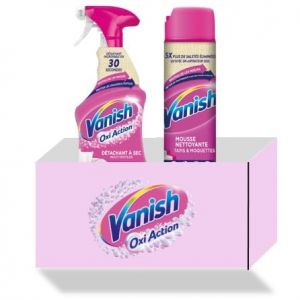 Vanish Pack Maison : Pistolet D&eacute;tachant &agrave; Sec pour tapis et tissus d'ameublement - 500 ml + Nettoyant Tapis et Moquette - D&eacute;tachant 600 ml (Pennguin-FR-Home, neuf)