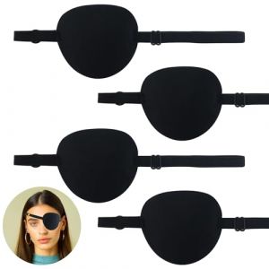 4 cache oeil médical pour adulte enfant,cache oeil medical,pirate patch oculaire,œil gauche et droit pour la période de récupération après une (Rebecca Mccloy AYTON, neuf)