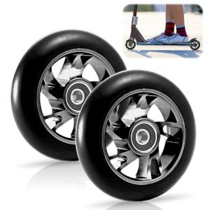 Roues De Rechange Pour Trottinette,2 Pièces 120mm,Scooter Replacement Wheels Avec ABEC-9 Roulements,Roues De Scooter Pour Voitures A Bascule,Compatible Avec Plupart Des Trottinettes,Longue Durée Vie (TRUST AND BU, neuf)