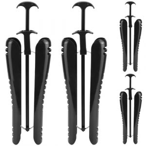 QWORK® 4 Pièces embauchoirs, shaper botte 42 cm avec poignée, embauchoirs à bottes noir (shavinglikes, neuf)