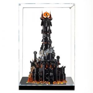 Vitrine en acrylique pour Lego 10333 Le Seigneur des Anneaux - Bo&icirc;te transparente anti-poussi&egrave;re - Bo&icirc;te de rangement compatible avec Lego 10333 (mod&egrave;le non inclus - Transparent 3 mm) (EMUSLJS, neuf)