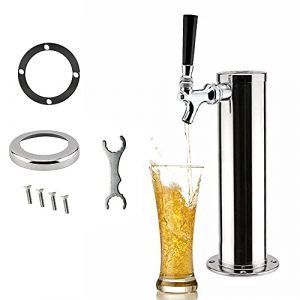 Susoso Tireuse &agrave; bi&egrave;re - Kit de construction avec robinet &agrave; bi&egrave;re - Avec robinet &agrave; bi&egrave;re - Argent&eacute; - 40 x 16 x 16 cm (GUANNB, neuf)