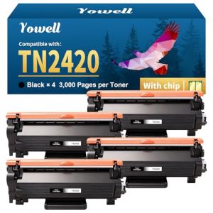 Yowell TN2420 TN2410 Noir Compatible avec Brother TN-2420 TN-2410 pour Brother HL-L2375DW MFC L2710DW Toner MFC-L2710DN HL-L2350DW DCP-L2530DW HL-L2310D HL-L2370DN MFC-L2730DW (444) Contenu : (ZHCYMM, neuf)