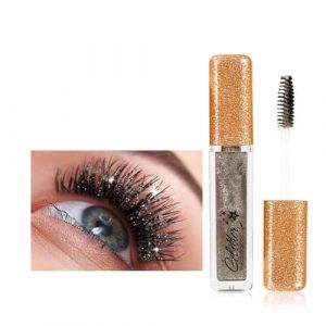 Coloré Fard à Paupières Mascara Liquide 6 Couleurs, Mascara Volumisant Allongant Mascara Diamants Étincelants 6 ml (Gris) (LASX, neuf)