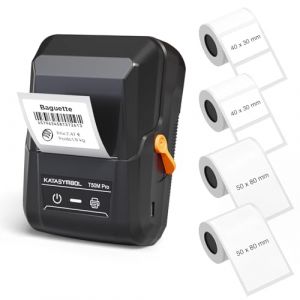SUPVAN T50M Pro Étiqueteuse avec Larges Étiquettes Étanches, Compatible avec Smartphone & PC (Windows/macOS) pour la Rentrée, la Maison, la Cuisine et Le Bureau (Pack Avantage avec 4 Rouleaux) (SUPVAN, neuf)