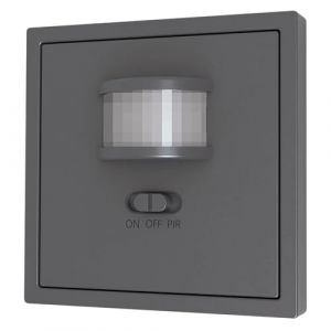 Détecteur de mouvement 160° montage mural encastré | Peu profond | Portée de 9 m adaptée à la technologie LED 230 V, remplace l'interrupteur, noir (World Trading Net GmbH & Co. KG "Alle Preise inkl. Mwst.", neuf)