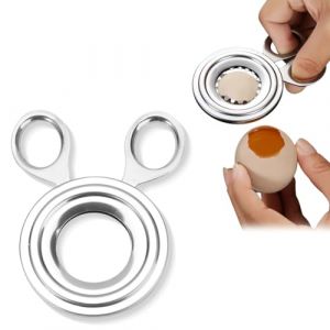 Ouvre-Oeuf en Acier Inoxydable pour Oeufs à la Coque/Crus, Casse-Oeuf Pratique et Rapide, Coupe Oeuf à la Coque Ouvre Oeuf (ALPHASS LOGISTICS LTD, neuf)