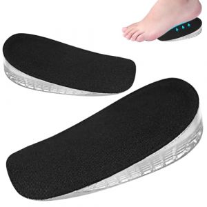 Youery 1 Paire Talonnette Silicone, 1,5 cm Semelle Gel Pour Homme et Femme, Semelle Grandissante Pour Chaussures de Sport, Chaussures d'Affaires et Bottes, Respirantes et Lavables, (L) (TQinky, neuf)