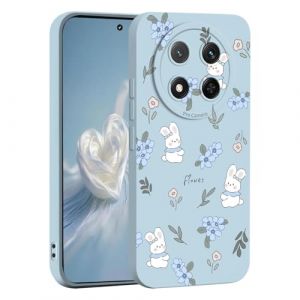 YUEQIAN Coque Silicone Liquide pour Honor Magic 7 Lite 5G/Magic7 Lite/X9c, Tr&egrave;s Mince Givr&eacute;e Douce TPU Bumper Antichoc Housse, Dessin Anim&eacute; Mignon et Motif de Coeur Femme Mode &Eacute;tui - i03 (YUEQIAN-EU, neuf)