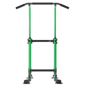 AuraCraft Power Tower - Station de traction multifonction - Avec barre de traction - R&eacute;glable en hauteur de 169 &agrave; 210 cm - Vert - 74 x 81 cm (AuraCraft EU, neuf)