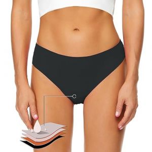 Maillot de Bain Menstruel, Bas de Maillot de Bain MenstruelTaille Haute Culotte Menstruelle Fuite Menstruation Bas de Bikini Femme Short de Bain Absorbant Amincissant Gainant Ventre Plat (NiceYear, neuf)