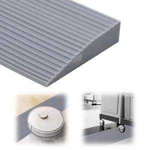Rampe de seuil, rampes de seuil de porte, rampe pour fauteuil roulant, surface antidérapante, en caoutchouc, rampe de seuil pour fauteuil roulant, poussette, déambulateur ou scooter électrique (gris (FFriver, neuf)