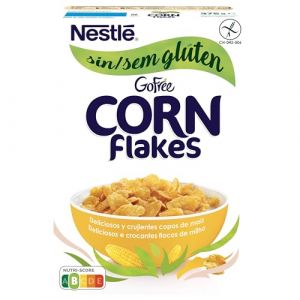Nestlé Corn Flakes sans Gluten Céréales du Petit Déjeuner Paquet de 375 g - Lot de 4 (Italiaen Gourmet UK Ltd, neuf)