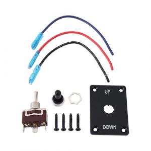 YINETTECH Interrupteur à Bascule Momentané étanche SPDT (on)-Off-(on) 12 V 30 A avec Panneau de Montage Haut/Bas Câblé à 3 Broches (E-NETTECH, neuf)