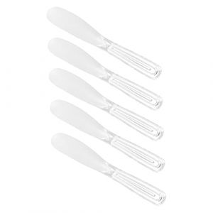 Homoyoyo Lot de 5 Spatules pour Masque Cosmétique Applicateur de Soins Peau Cuillères Beauté Outils de Soin Cuillères pour Masque Facial pour Voyage Facile à Utiliser (Alda Jin, neuf)