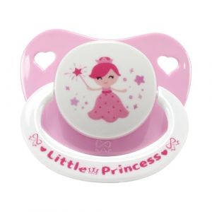 CutiePlusU Sucette Adulte avec Grande Garde et T&eacute;tine en Silicone &ndash; Sans BPA, Motifs Mignons pour R&eacute;duire le Stress et D&eacute;tente - Little Princess White&Pink (CutiePlusU, neuf)