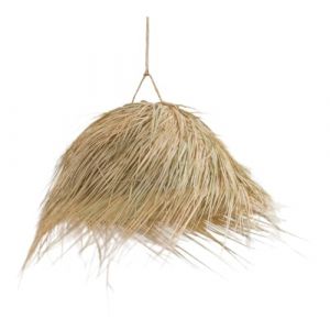 La Touche Stylée suspension luminaire feuille de palmier, suspension osier rotin, luminaire (TAILLE 2) (La Touche Stylée, neuf)