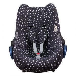 JYOKO KIDS Housse pour siège auto bébé en coton compatible avec Maxi Cosi Cabriofix (WINTER SKY) (JYOKO, neuf)